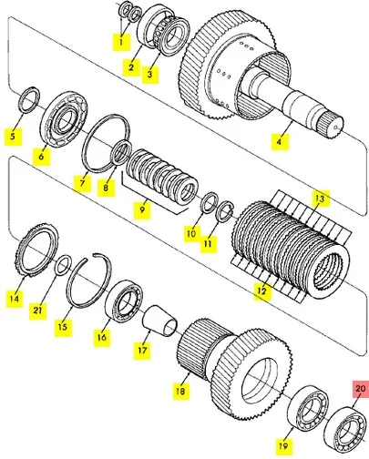 86500890 - Подшипник конич. в сб. вала КПП TJ T9./St.